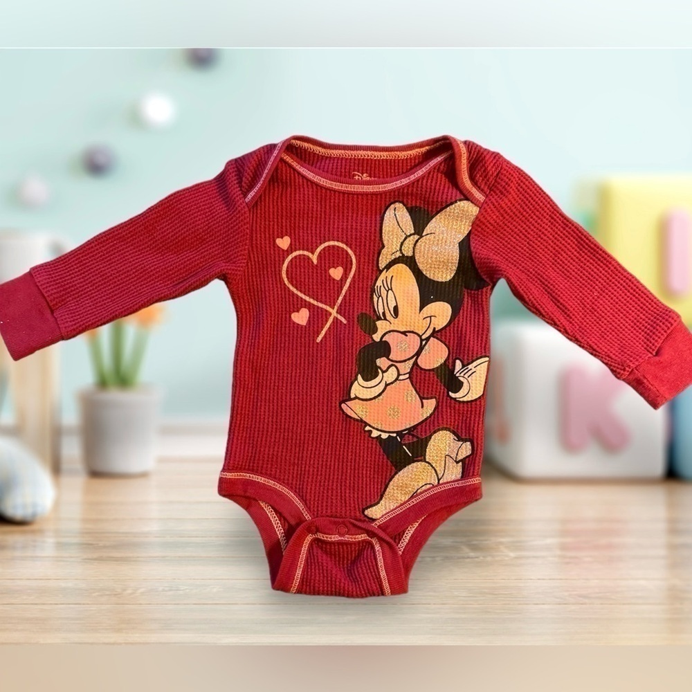 Disney Baby Wishes + Dreams Minnie Mouse  Baby long Sleeve Bodysuit